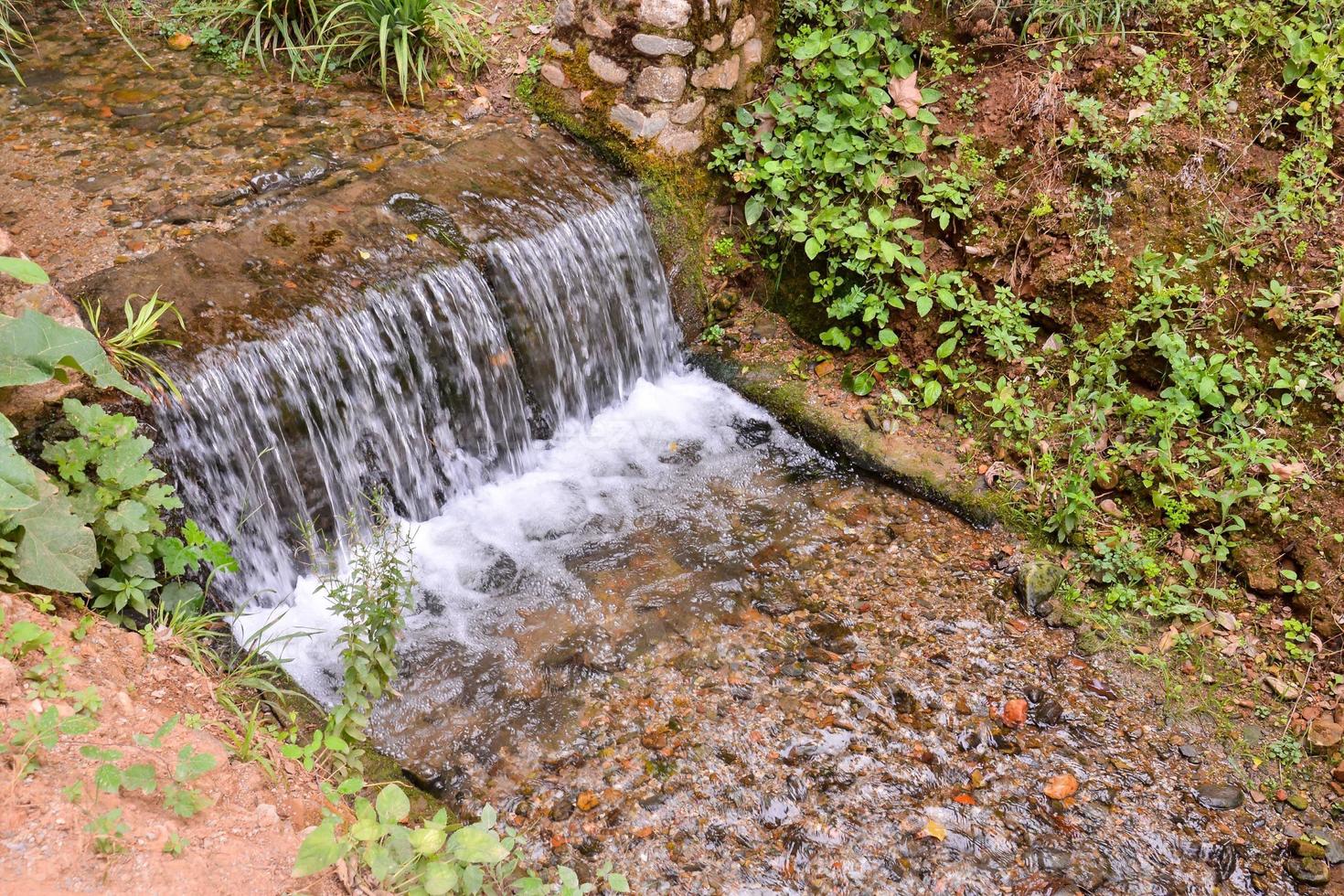 Water running down photo