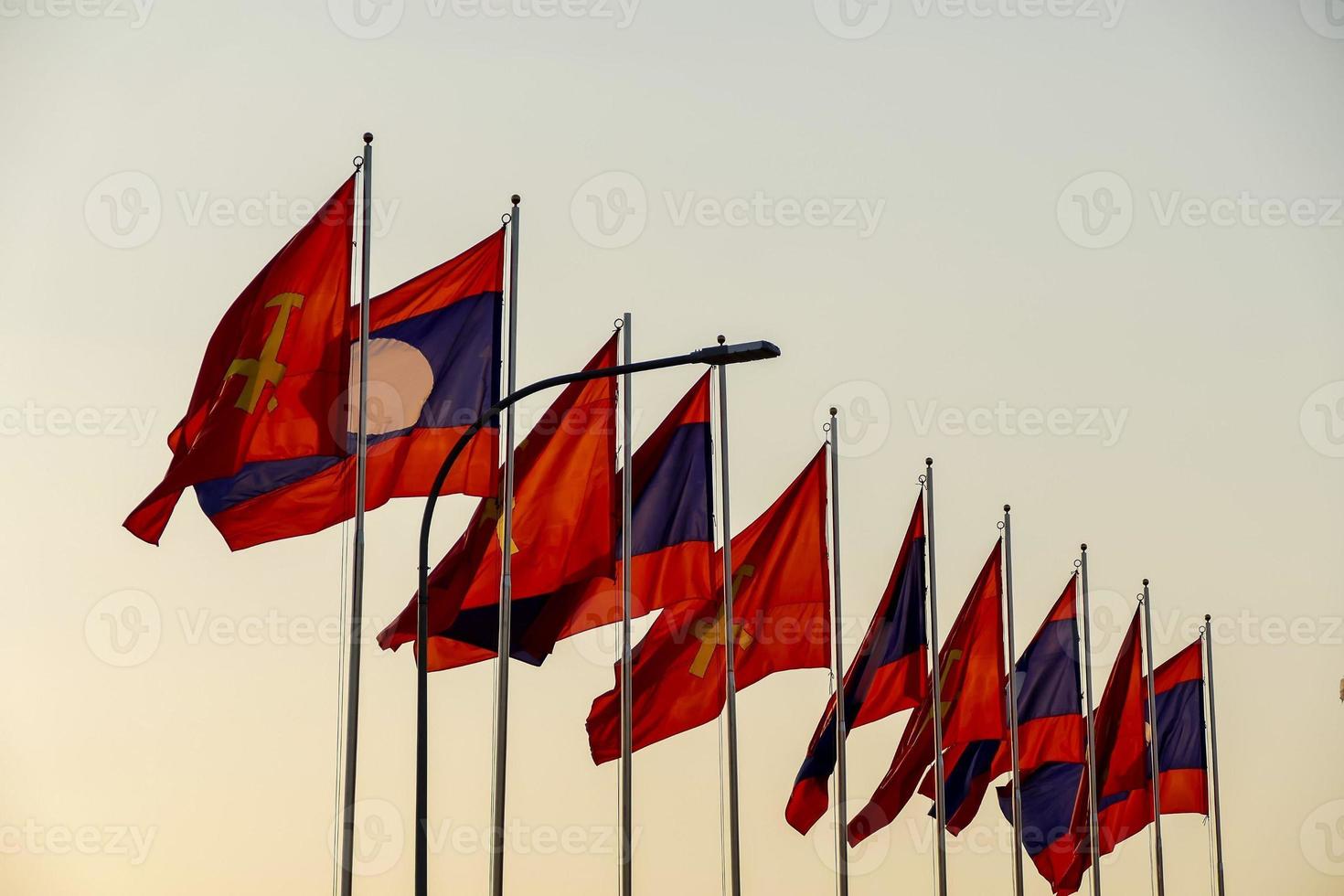 Flags in wind photo
