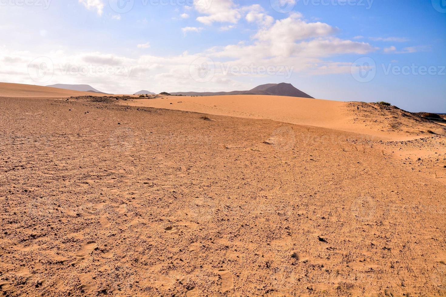 Sand dunes view photo