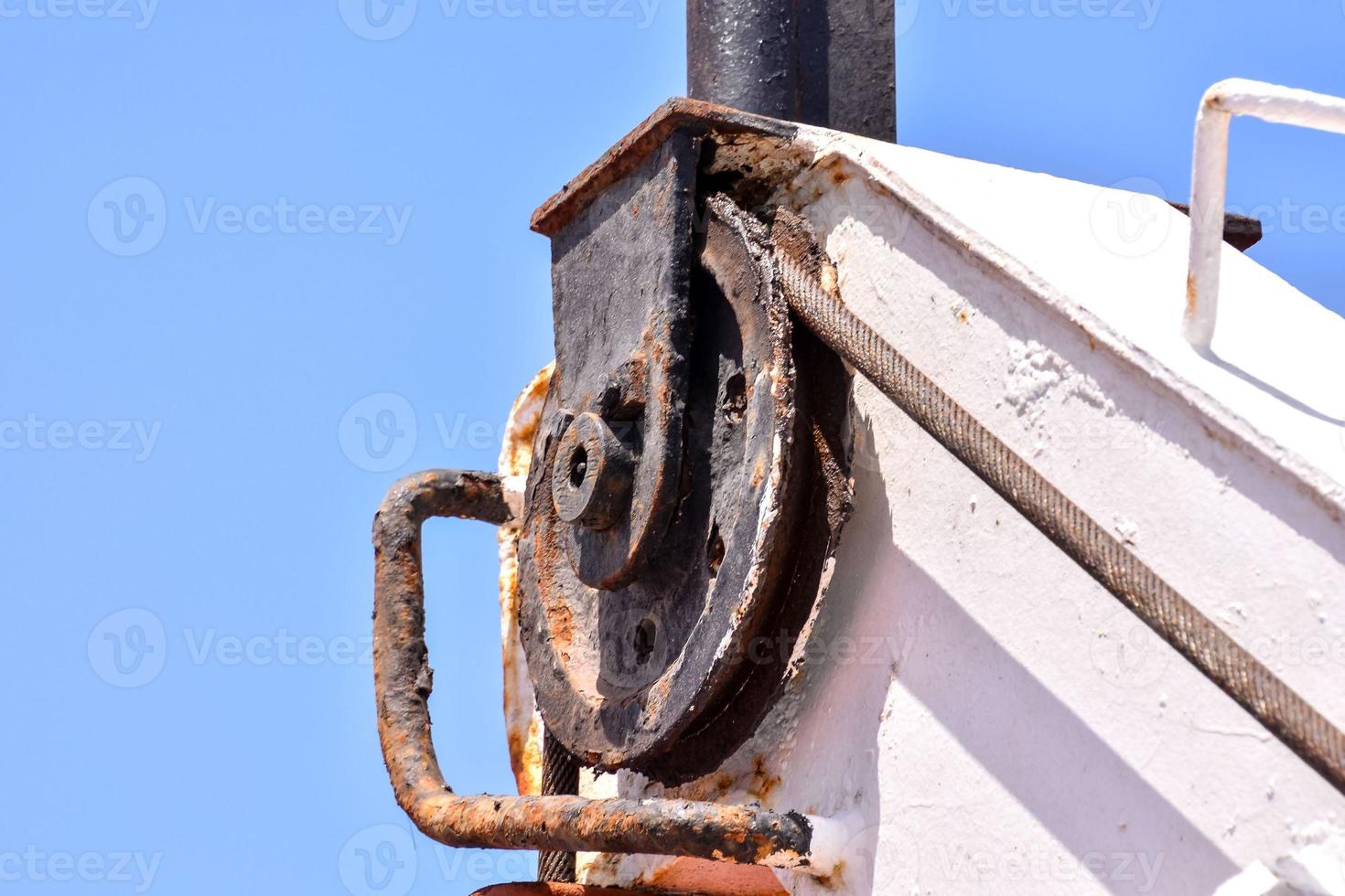 Metal structure close-up photo