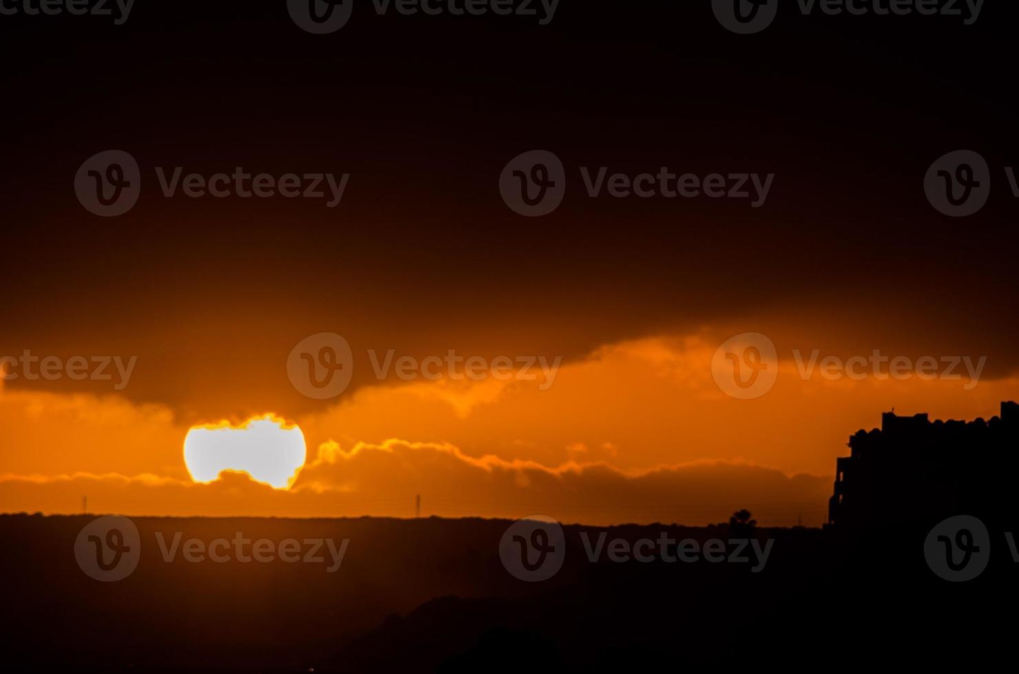 Colourful sky at sunset photo