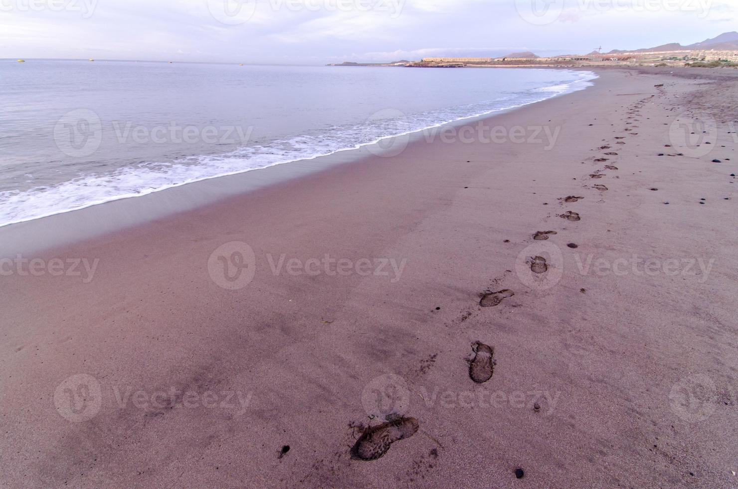 Abandoned sandy beach photo