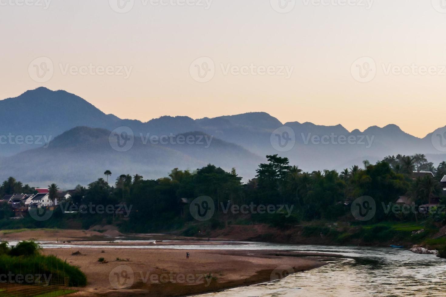 Rural landscape in Eastern Asia photo