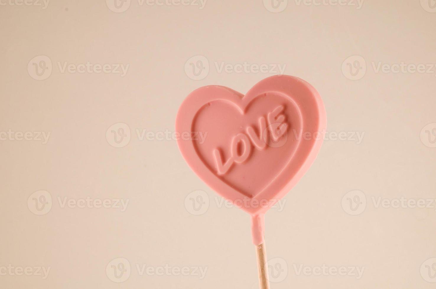 Love lollipop close up photo