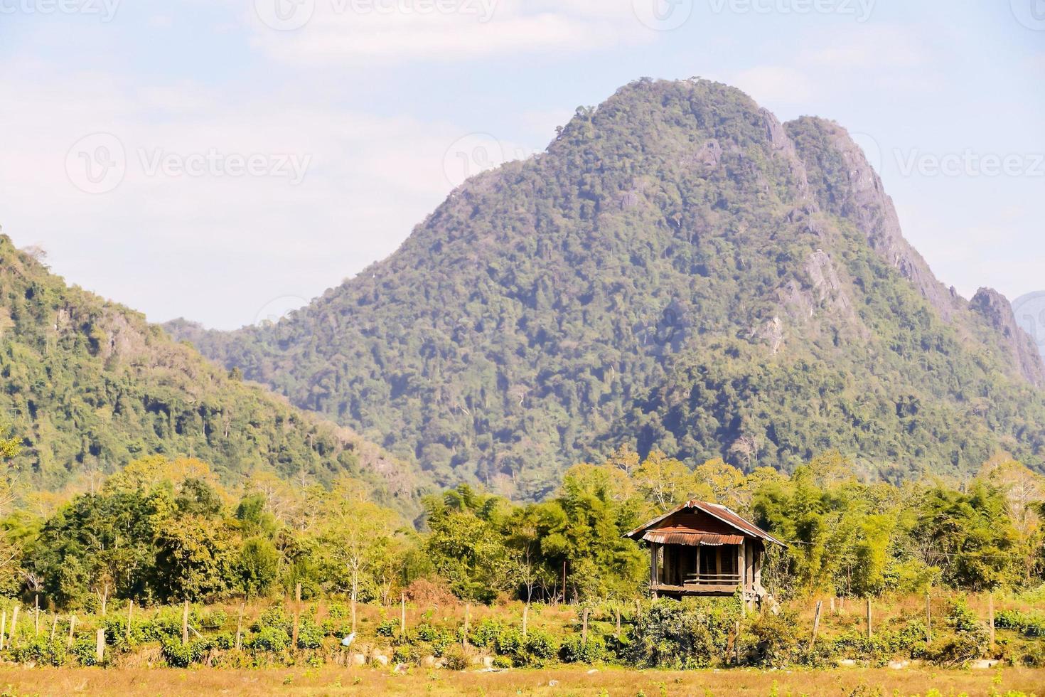 Rural landscape in East Asia photo