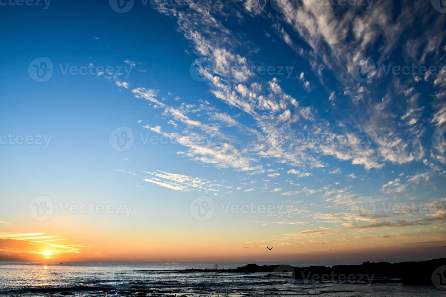 Sunset in Morocco photo