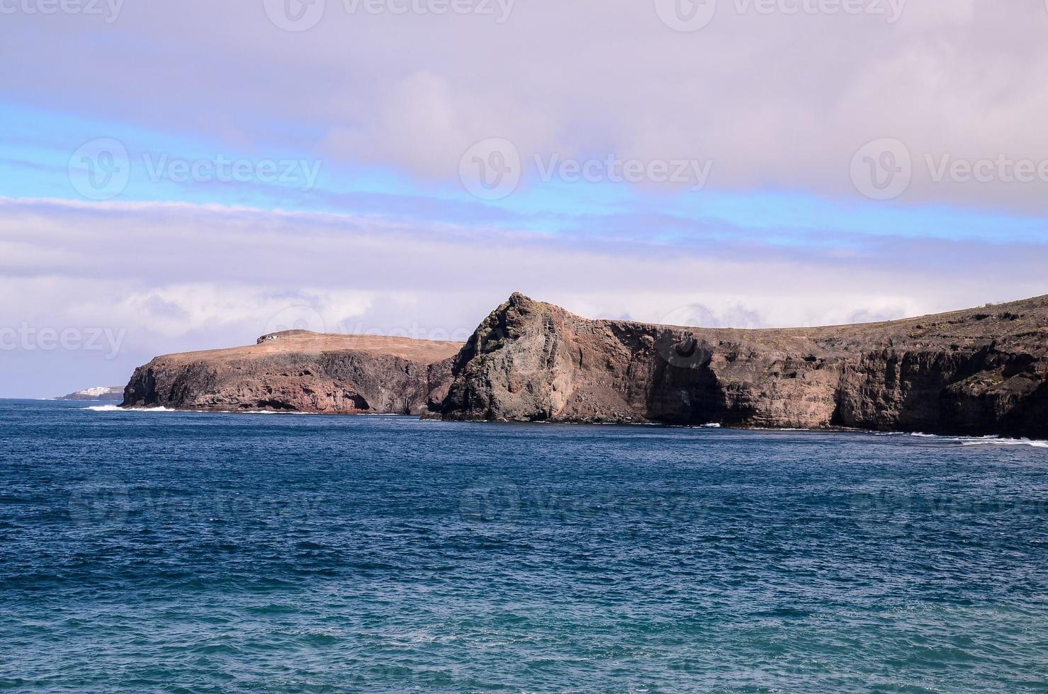 Rocky landscape on the Canary Islands photo