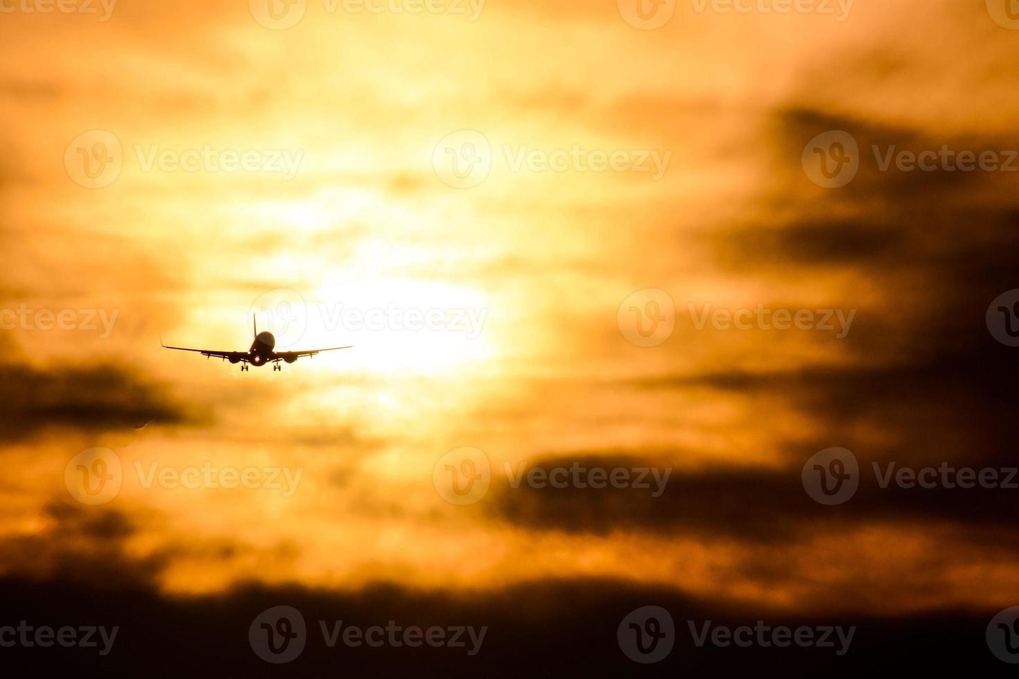 Colourful sky at sunset photo