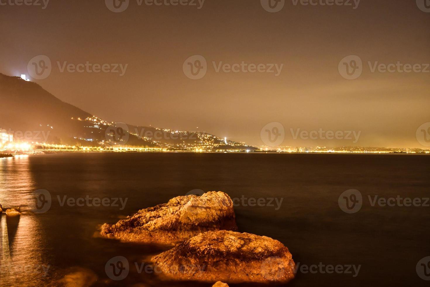 Coast at night photo