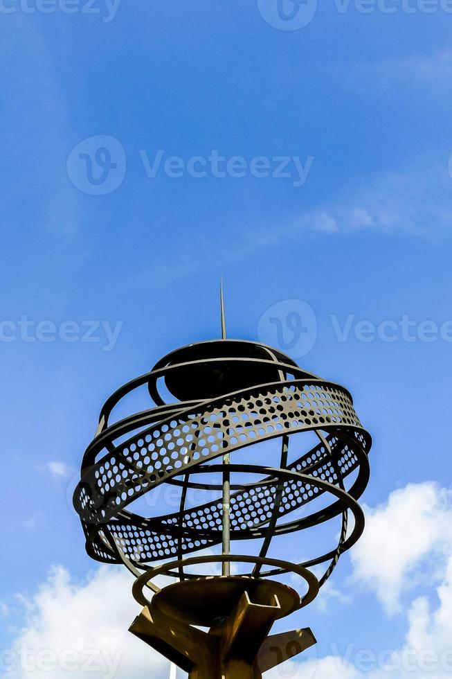 Metal globe light photo