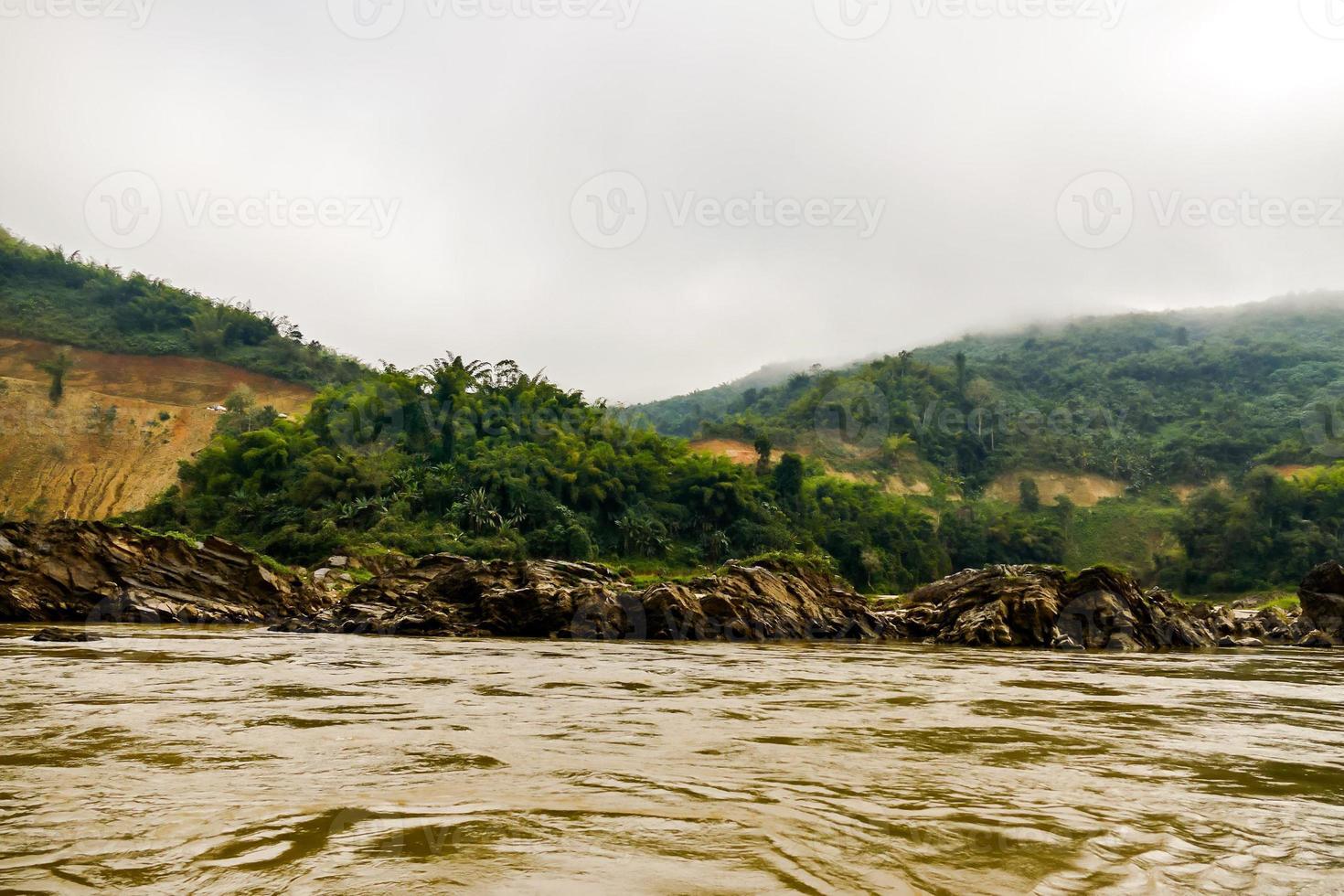 Rural landscape in East Asia photo