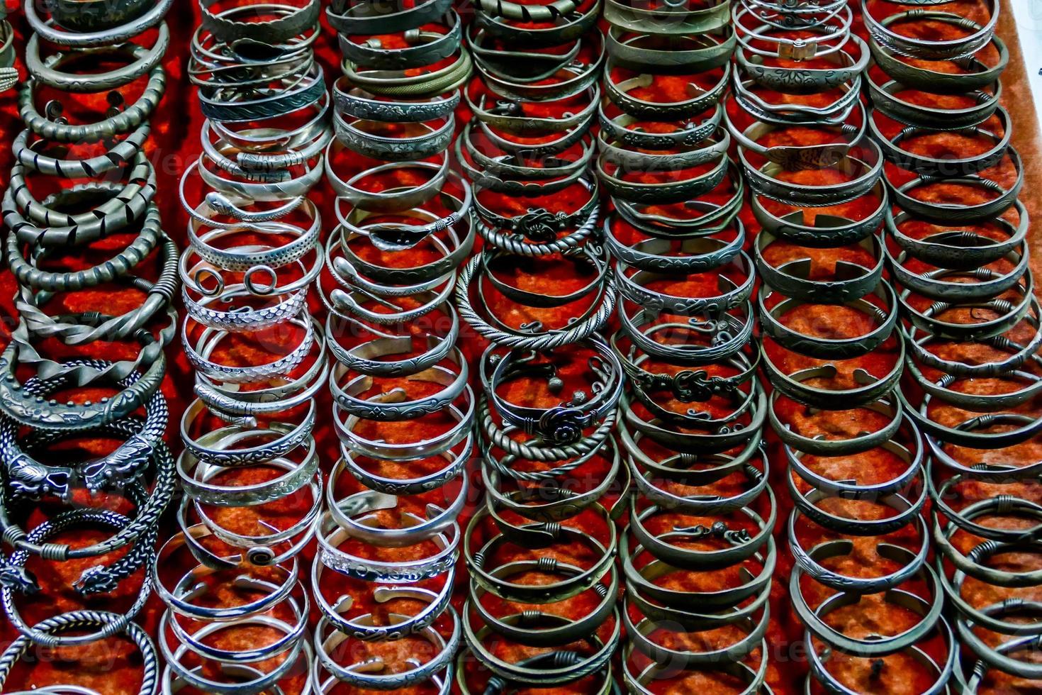 Metal bracelets view photo