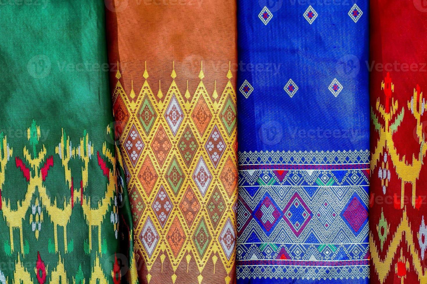 Colorful fabric view photo