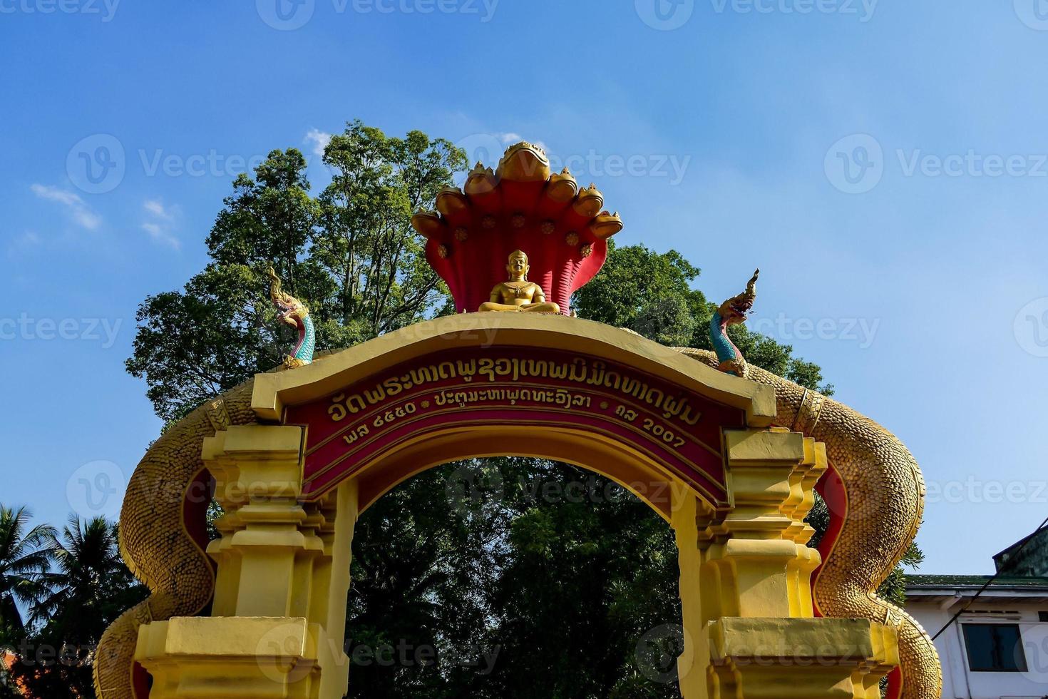 detalle del templo en tailandia foto