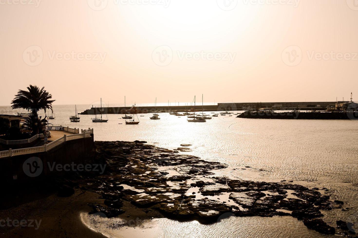 Beach golden hour photo