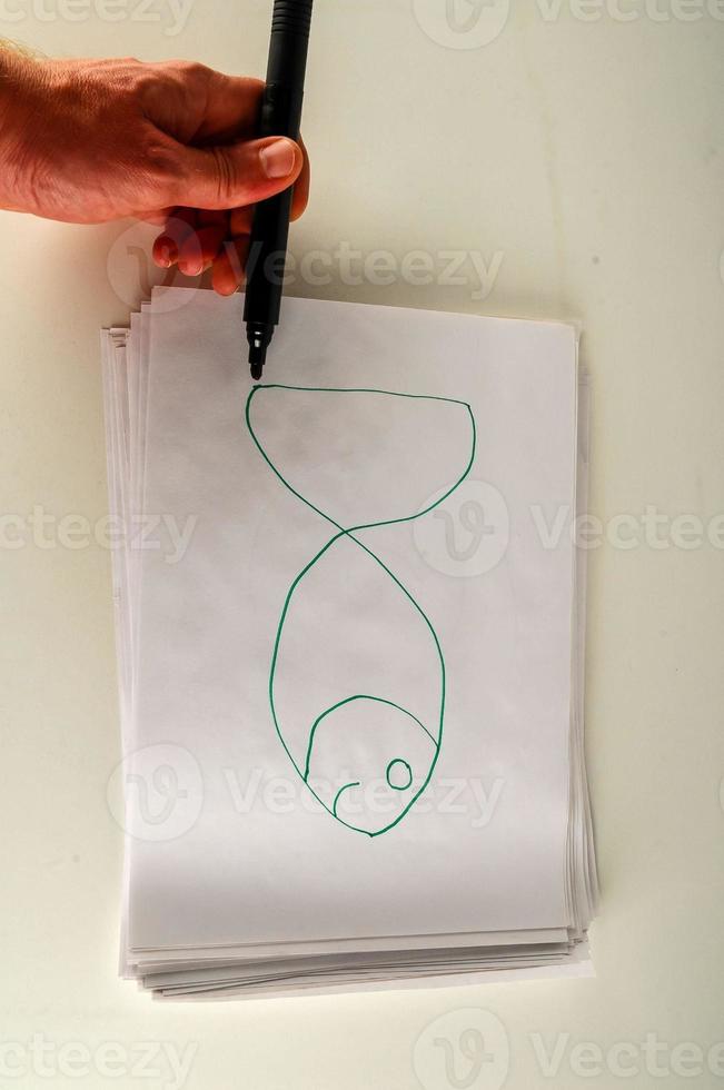 Drawing of a fish photo