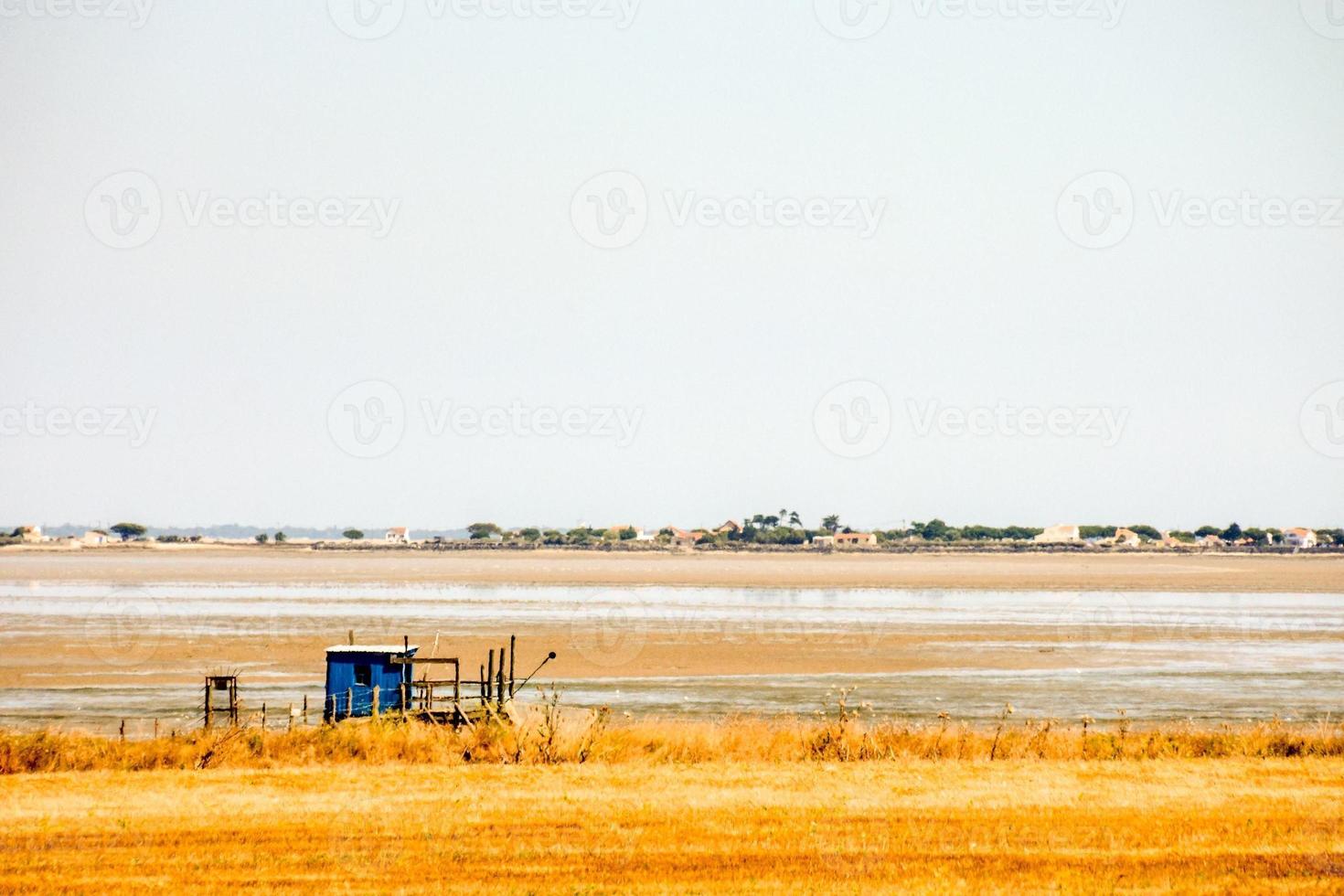 Tractor on field photo