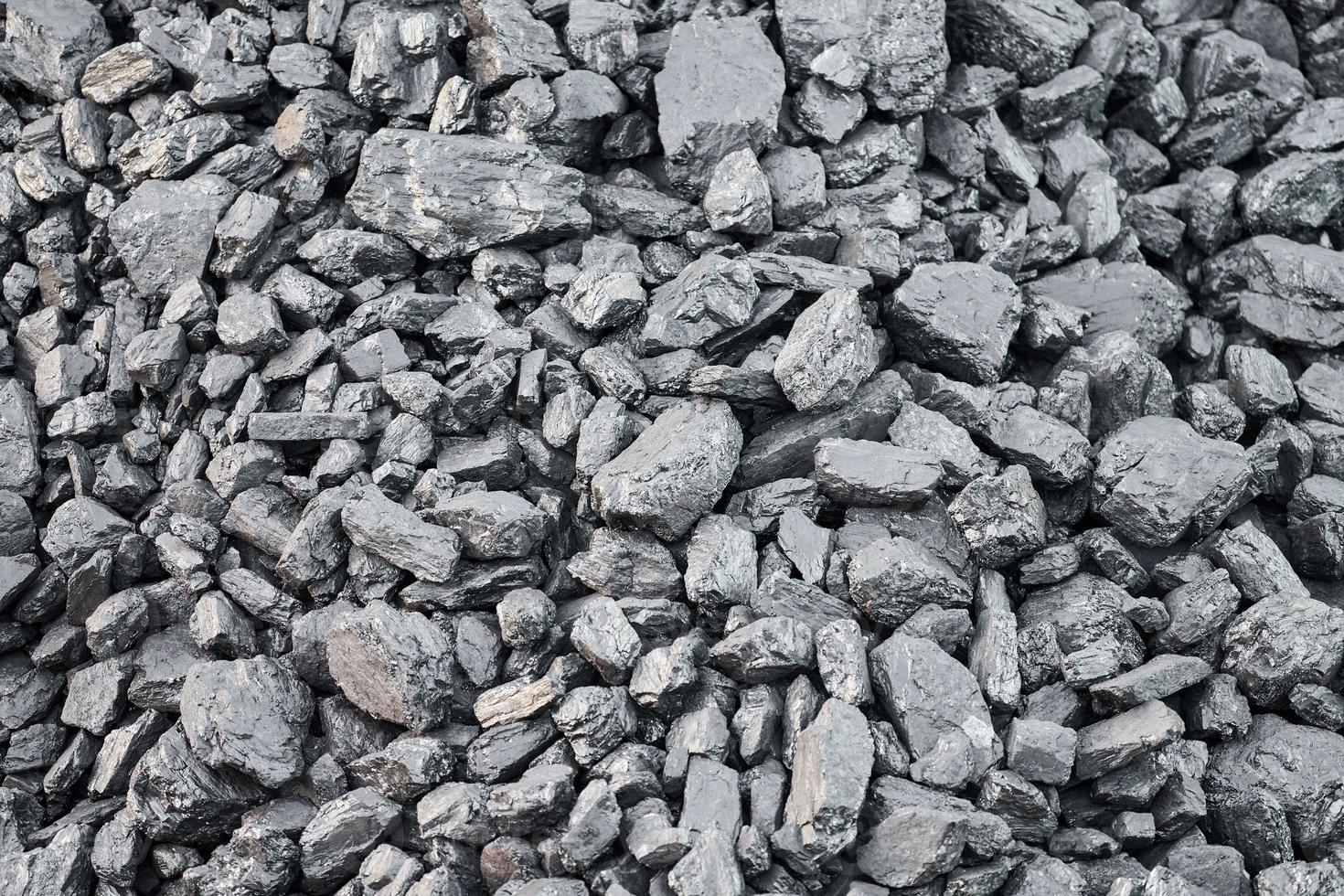 Dark coal for background, template, close up photo