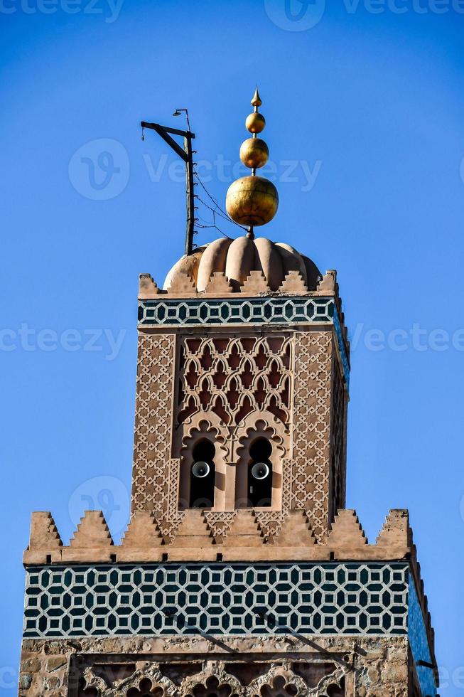 Tower of a mosque photo