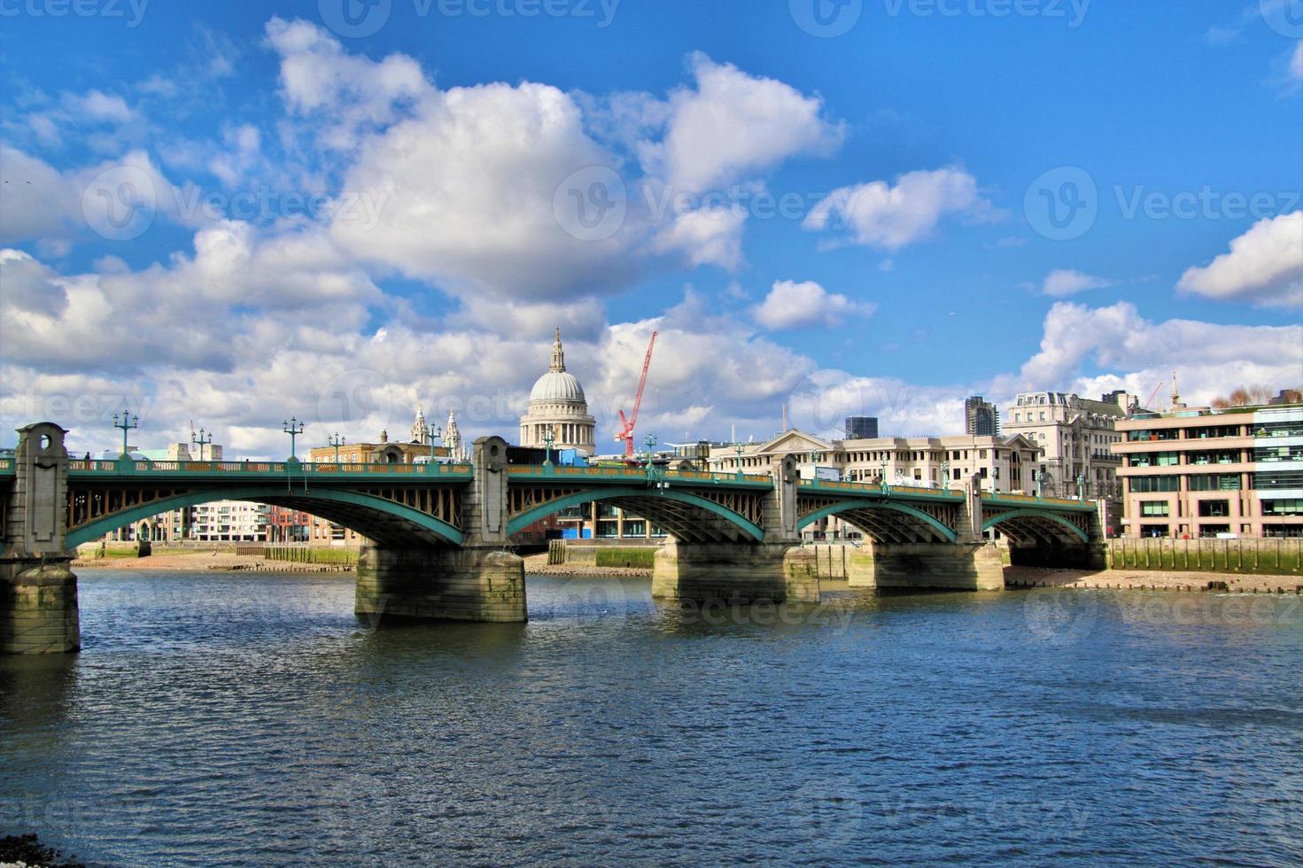 A view of the River Thames near St Pauls Cathedral photo