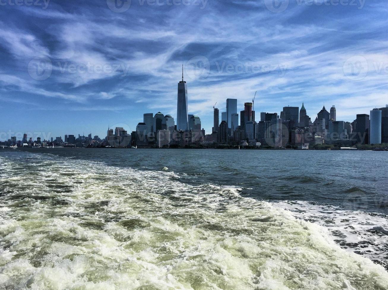 A view of New York from the Hudson River photo