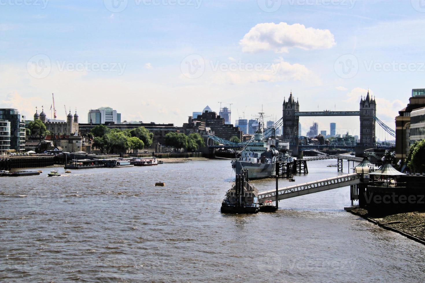 A view of Tower Bridge in London photo