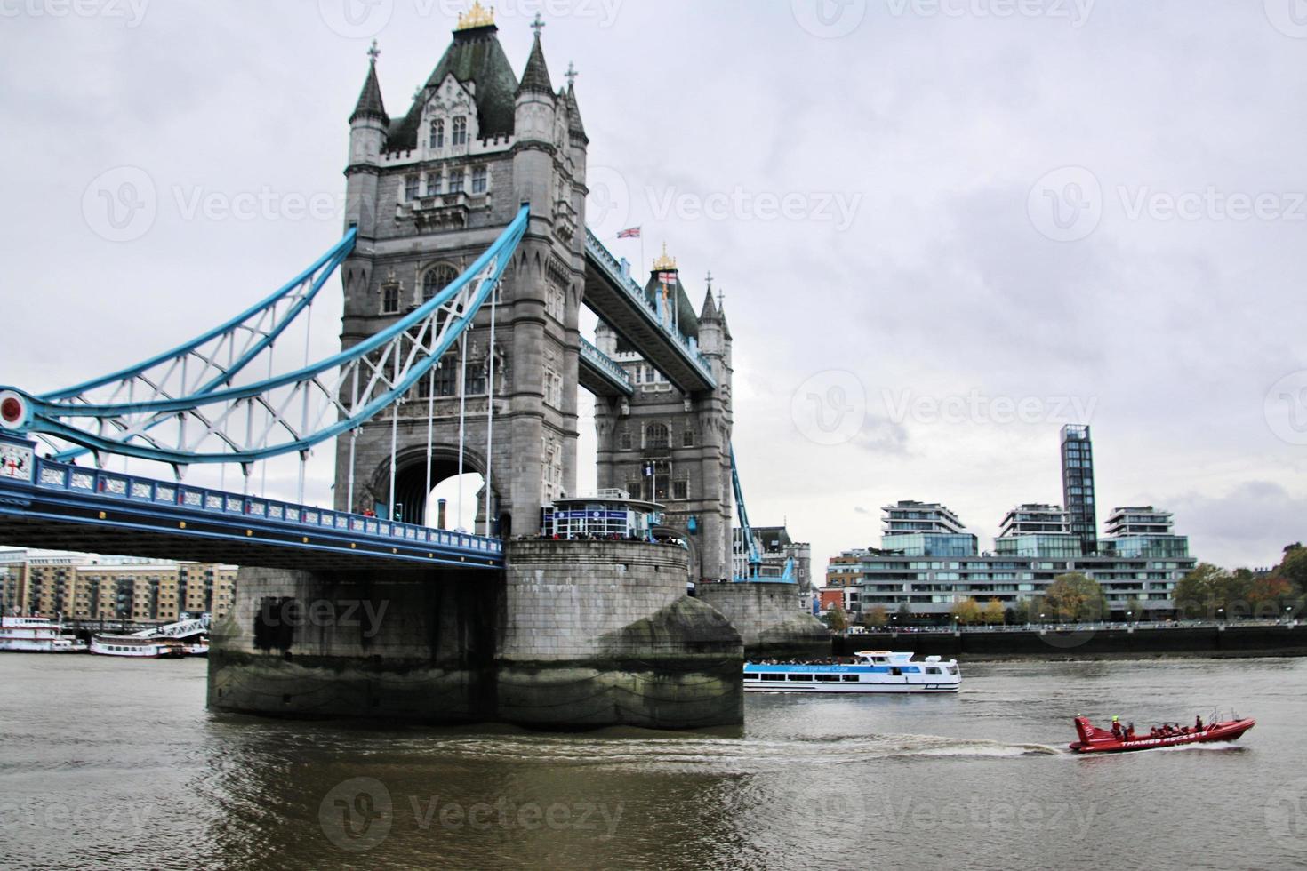 A view of the River Thames showing Tower Bridge photo