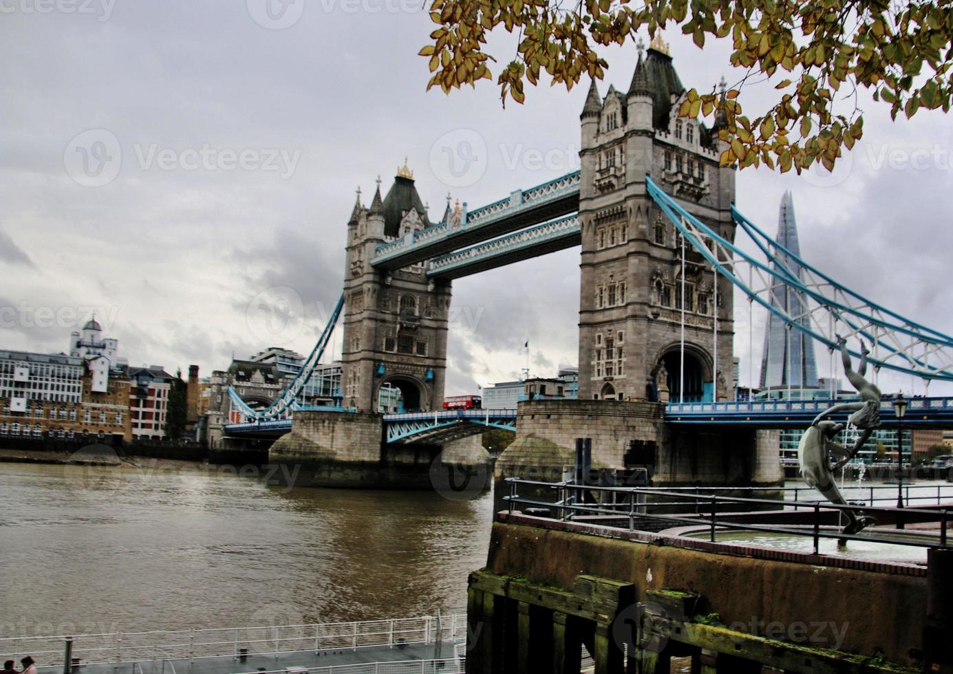 A view of the River Thames showing Tower Bridge photo