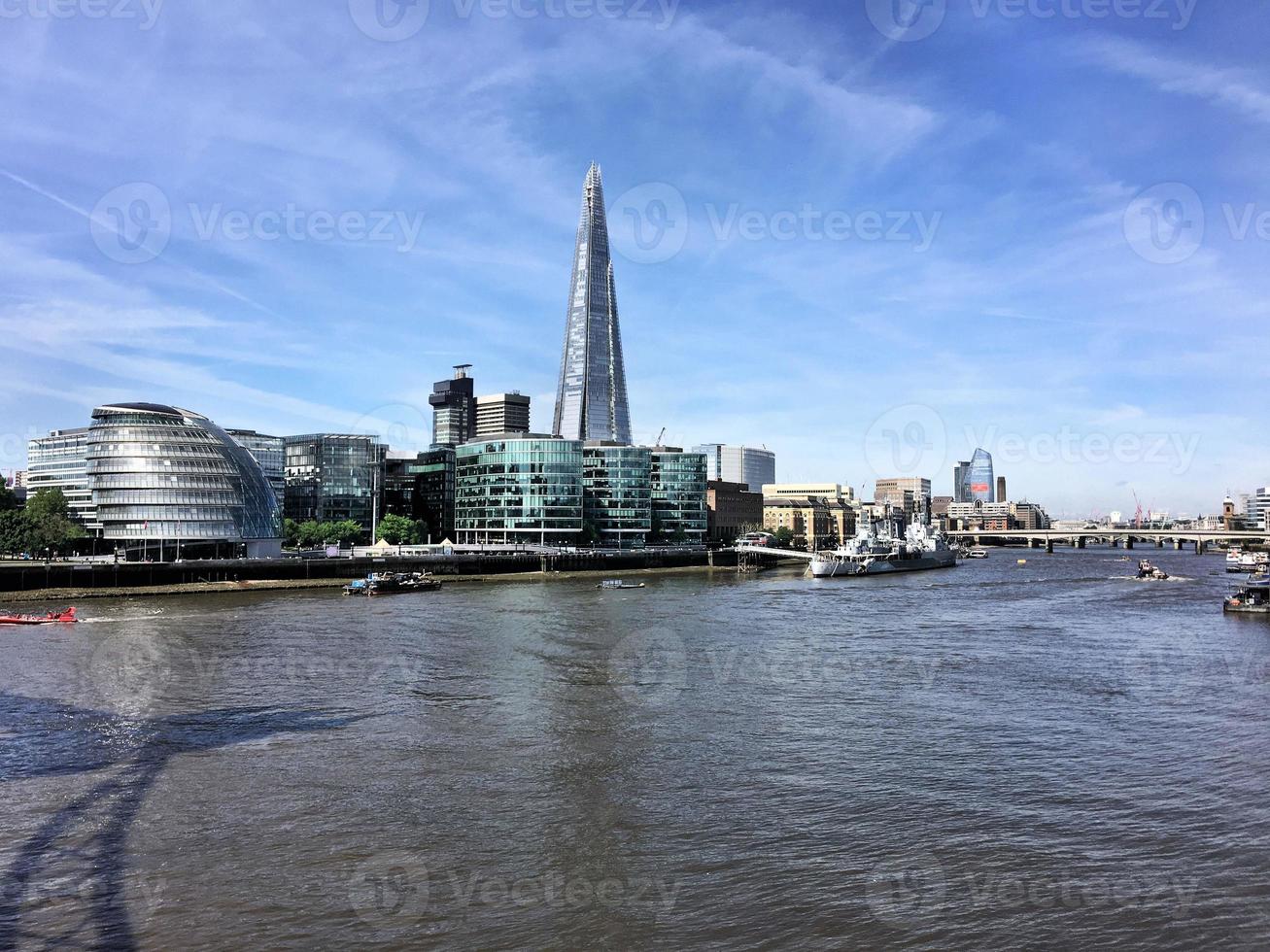 A view of the River Thames near St Pauls Cathedral photo