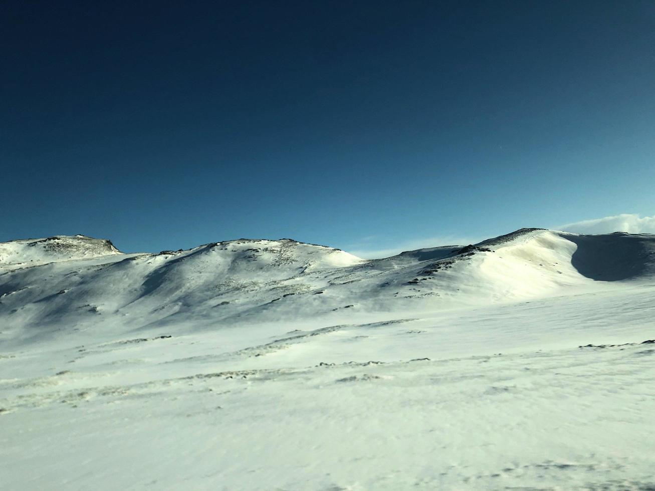 A view of Iceland in the winter photo