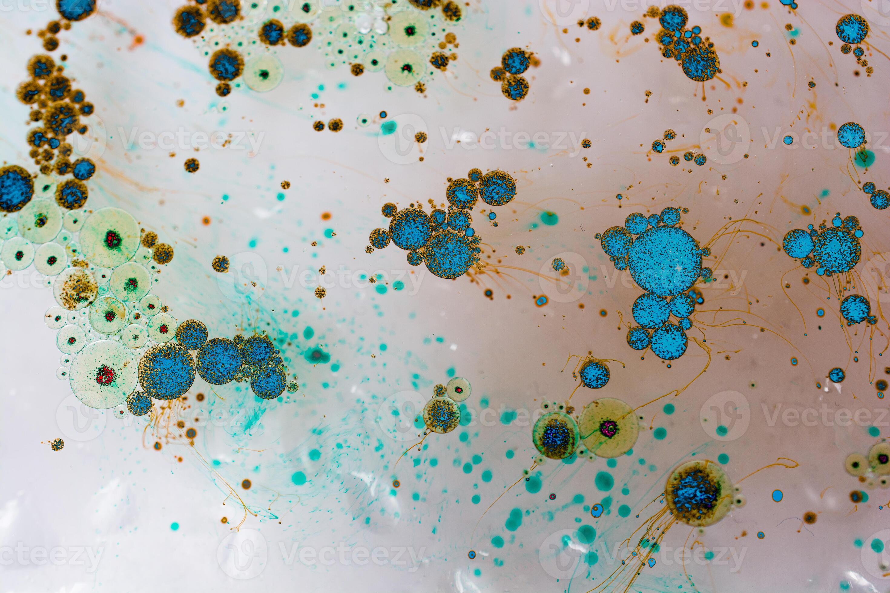 Microbiology, microbiological decoration in luminescent colors