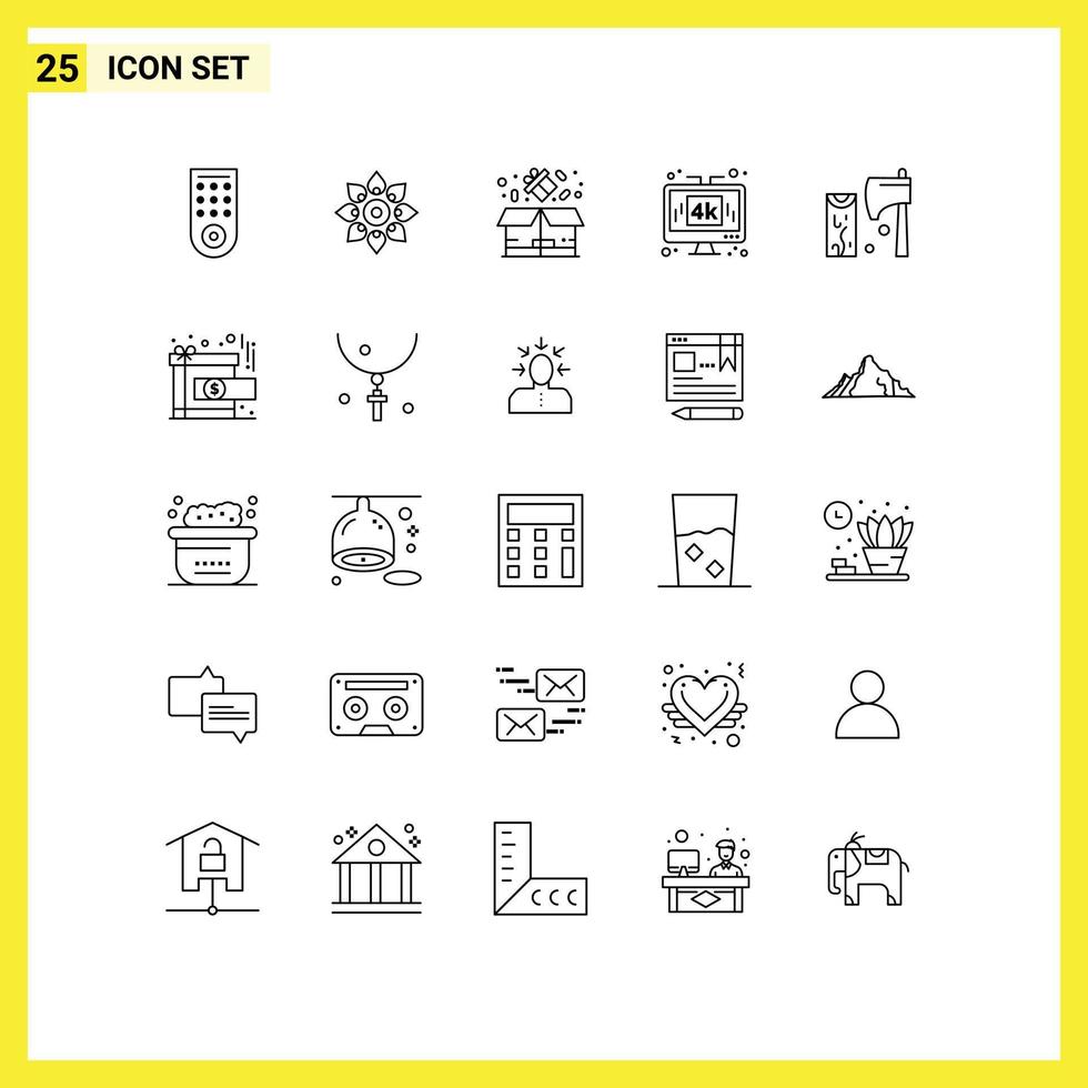 Pack of 25 creative Lines of lcd media holi display sale Editable Vector Design Elements