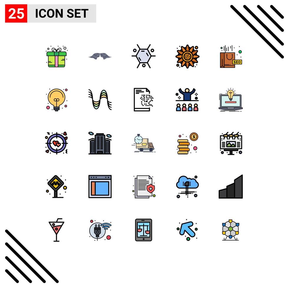 25 Creative Icons Modern Signs and Symbols of package thanksgiving men sunflower autumn Editable Vector Design Elements