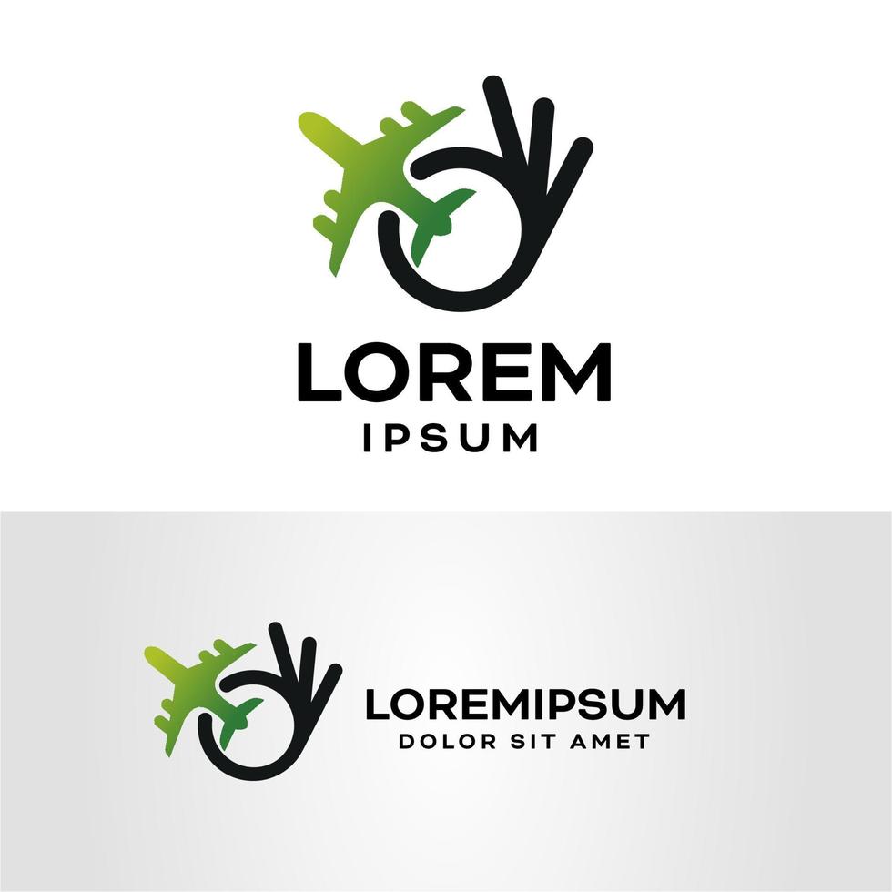 Good Travel Logo Design Template with white background vector