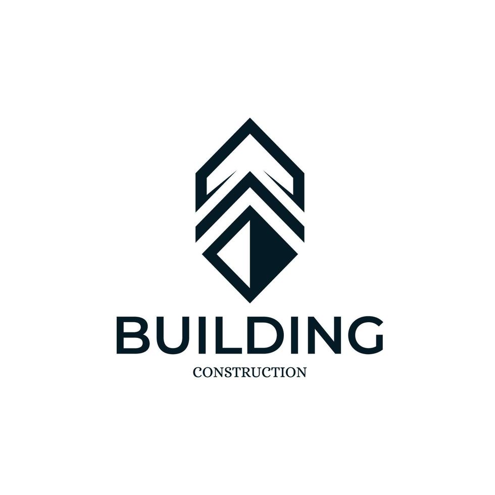 Building Logo Design Template Inspiration - Vector