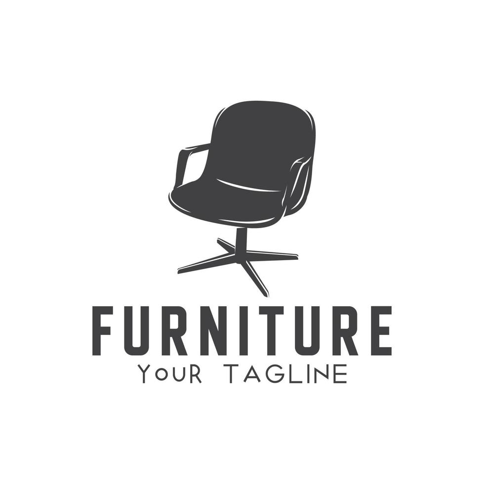 inspiración de plantilla de diseño de logotipo de muebles vector