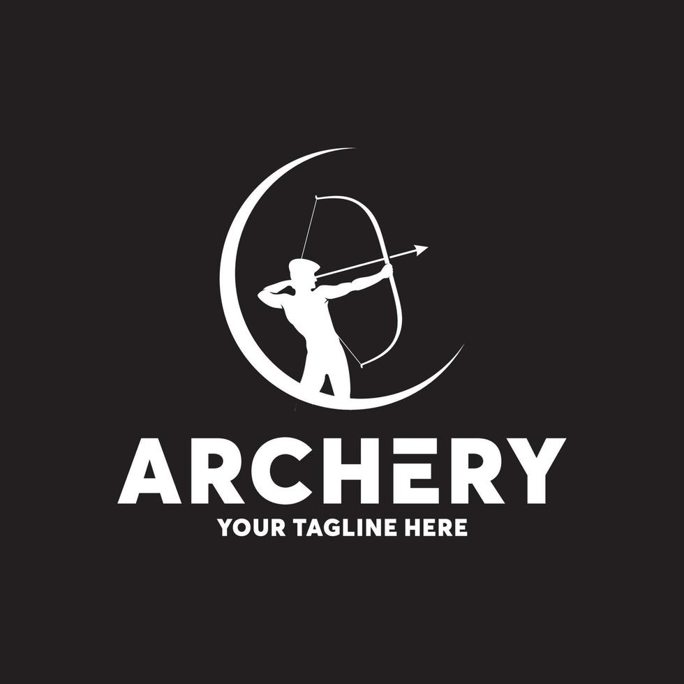 Archery Company Logo Design Template Inspiration vector