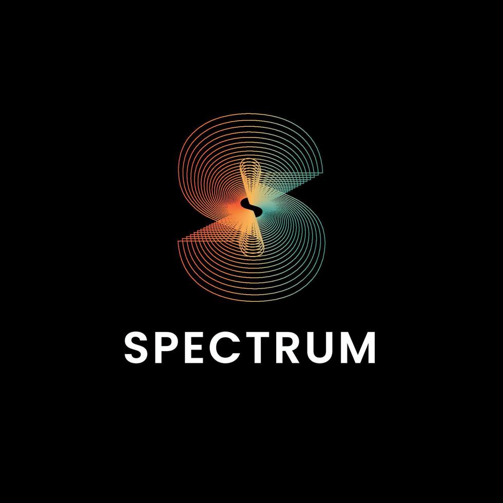 Letter S Spectrum logo design template inspiration vector