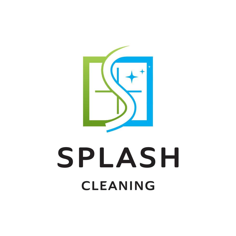 splash cleaning logo design template inspiration vector
