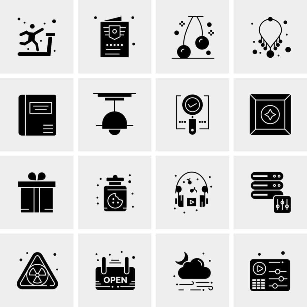 16 Universal Business Icons Vector Creative Icon Illustration to use in web and Mobile Related project