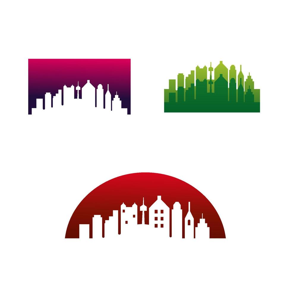 San Antonio City Skyline Logo Vector Template with white background