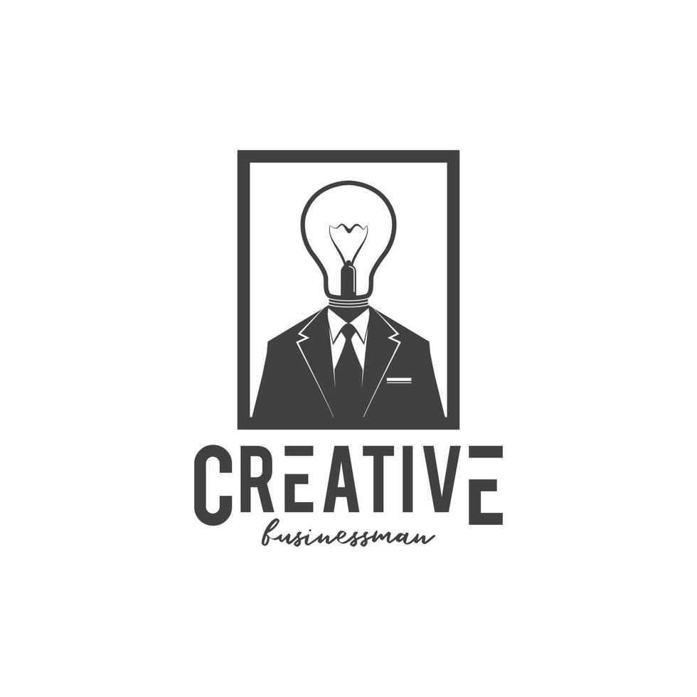 Creative Business Man Logo Design Template Inspiration vector