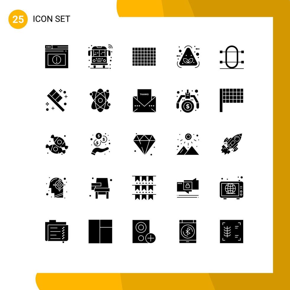25 Solid Glyph concept for Websites Mobile and Apps physic crew candy recycle garbage Editable Vector Design Elements