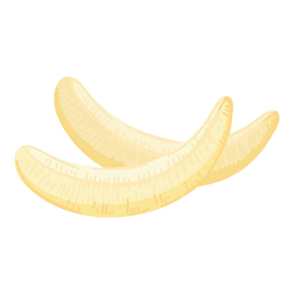 Clean banana icon cartoon vector. Tropical object vector