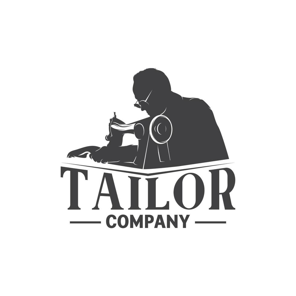 Tailor Company Logo Design Template Inspiration vector