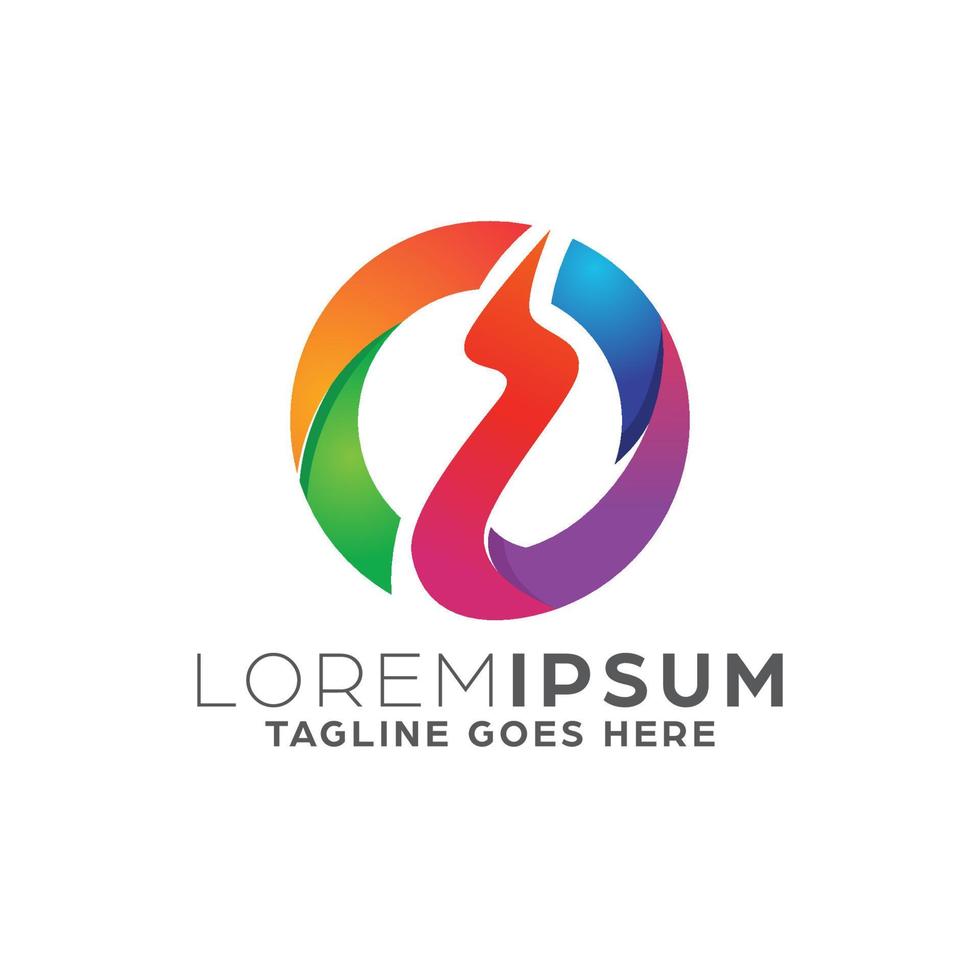 Gradient Energy Logo Design Template vector