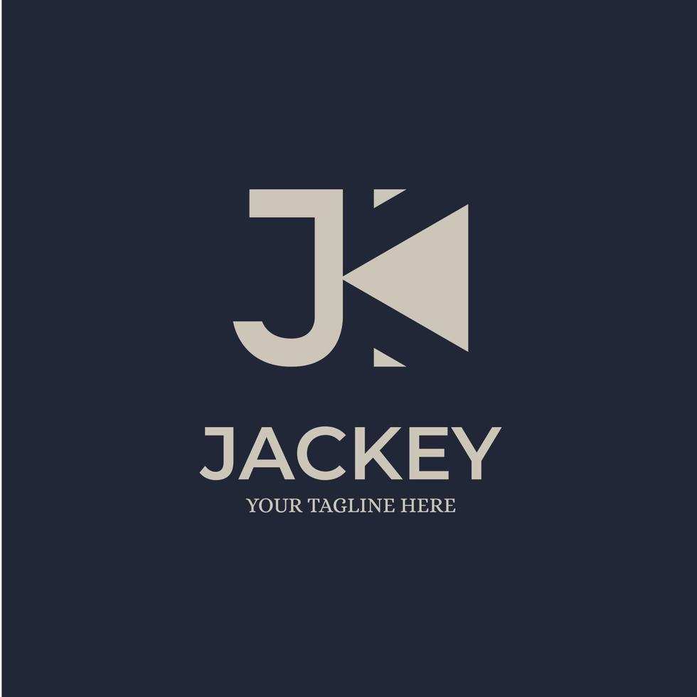 Letter J and K Logo Design Template Inspiration - Vector