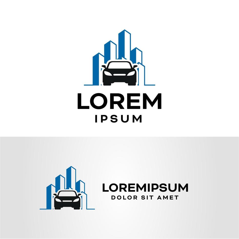Auto Urban Logo Design Template with white background vector