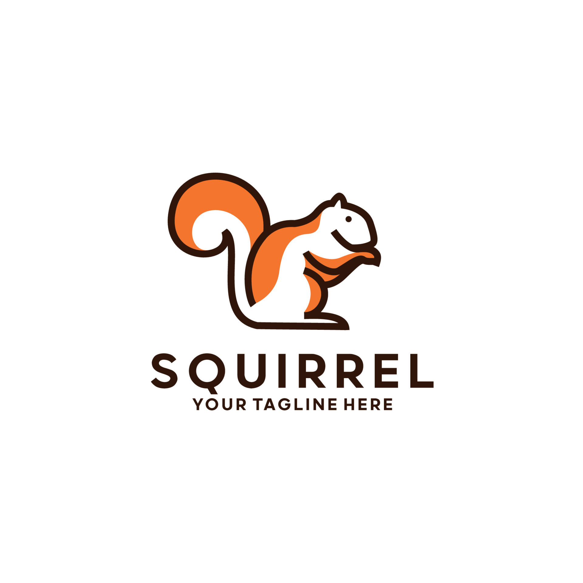 Squirrel Logo Design Template Inspiration Vector 14798894 Vector Art