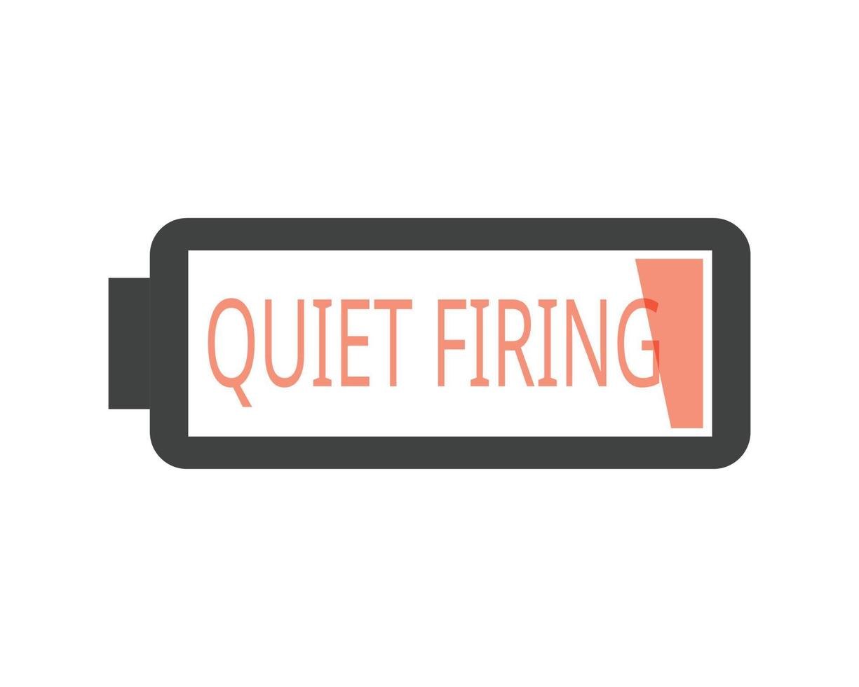 quiet firing is when management makes a workplace unappealing to make employee quit vector